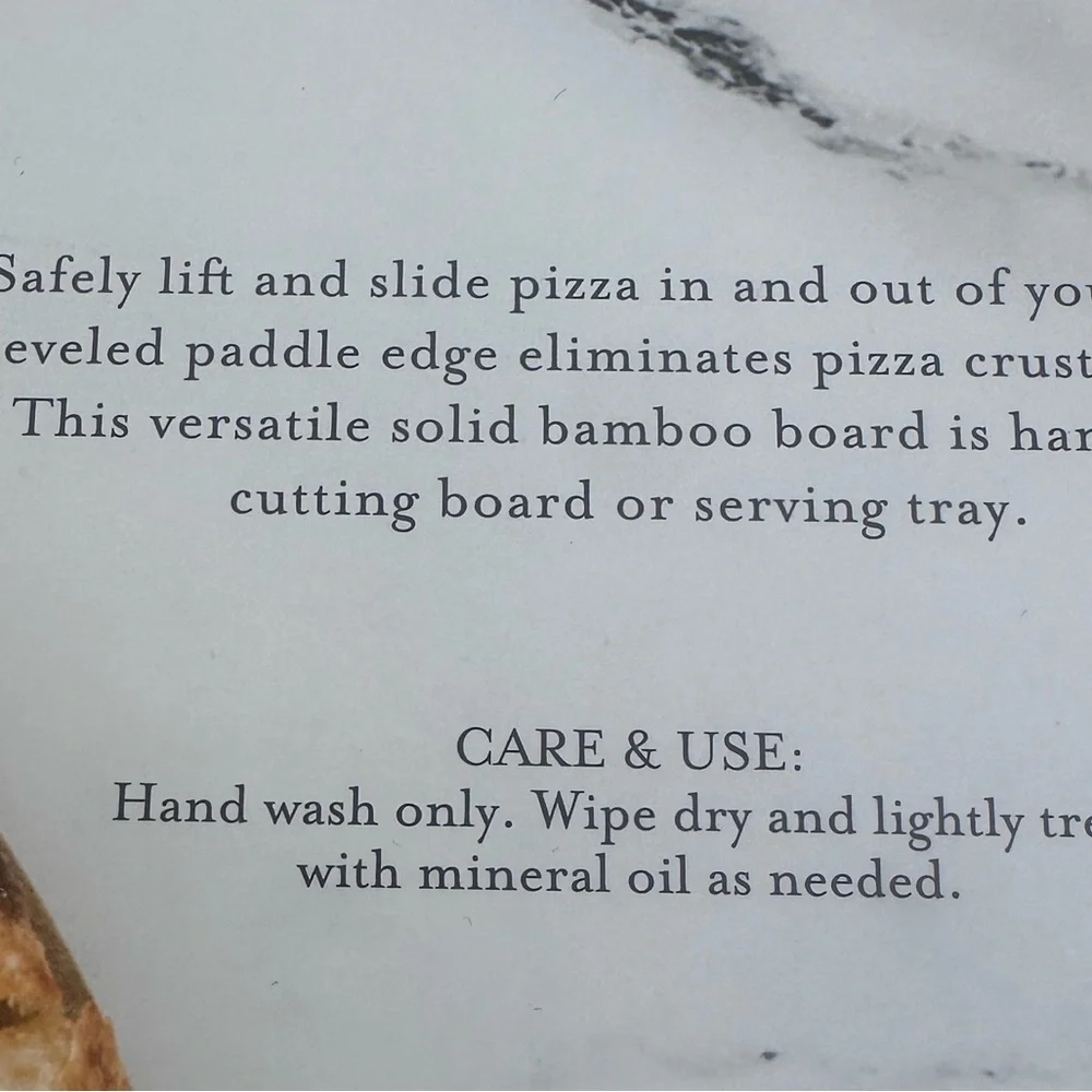 Bamboo Pizza Peel & Serving Board